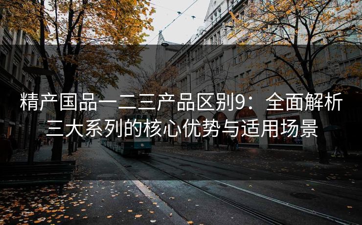 精产国品一二三产品区别9:全面解析三大系列的核心优势与适用场景 精产国品一二三产品区别9:全面解析三大系列的核心优势与适用场景